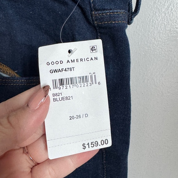 Good American Dark Blue Denim Jeans - Picture 4 of 6